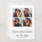 Aankondiging van verloving en bewaar de datum foto (Achterkant)