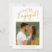 Aankondiging van verloving en save the date (Voorkant)