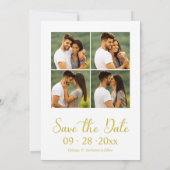 Aankondiging van verloving en save the date (Achterkant)