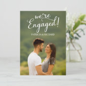 Aankondiging van verloving en save-the-date (Staand voorkant)