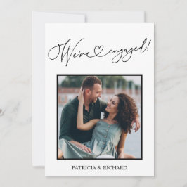 Aankondiging van verloving en sla de datum-foto op