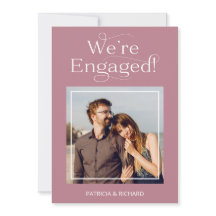 Aankondiging van verloving en sla de datum-foto op