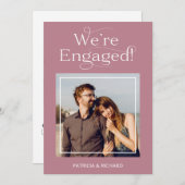 Aankondiging van verloving en sla de datum-foto op (Voorkant / Achterkant)