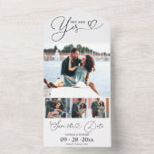 Aankondiging van verloving en sla de datum op (Binnen)