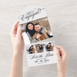 Aankondiging van verloving en sla de datum op