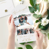 Aankondiging van verloving en sla de datum op