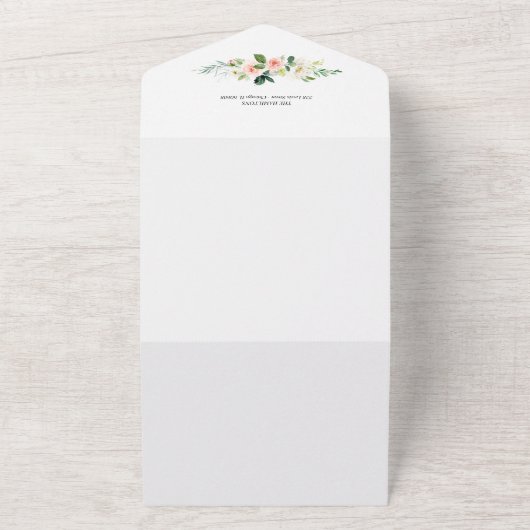 Aankondiging van verloving en sla de datum op (Buitenkant)