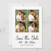 Aankondiging van verloving en sla de datum op (Achterkant)