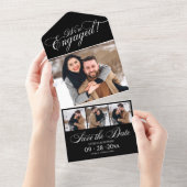 Aankondiging van verloving en sla de datum op (Afscheurbaar)