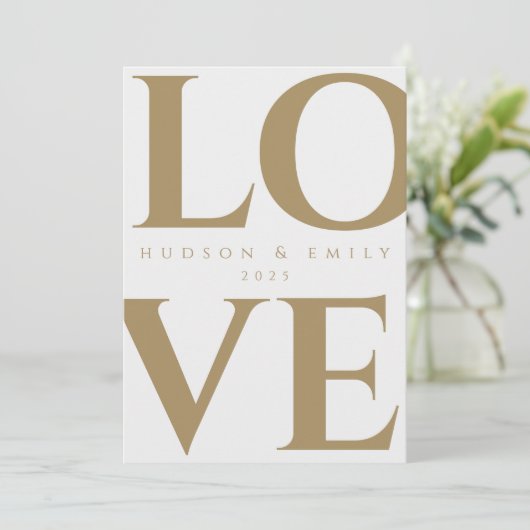 Aankondiging van verloving met afbeelding (Staand voorkant)