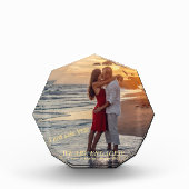 Aankondiging van Verloving Trendy Gold Fotoblokken (Voorkant)