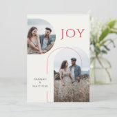 Aankondiging van verloving Vakantie Vreugde Rood (Staand voorkant)