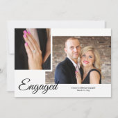 Aankondiging van Verloving voor showy Script-foto' (Voorkant)