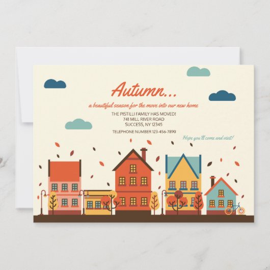 Aankondiging van verplaatsing herfst (Voorkant)