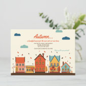 Aankondiging van verplaatsing herfst (Staand voorkant)