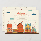 Aankondiging van verplaatsing herfst (Voorkant / Achterkant)