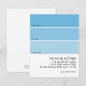 Aankondiging van verplaatsing van verfstaal (Voorkant / Achterkant)