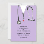 Aankondiging van verpleegkundig Afstuderen (Voorkant)