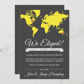 Aankondiging van vertrek en uitnodiging voor recep (Voorkant / Achterkant)