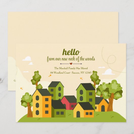 Aankondiging van voorstadswijken (Voorkant / Achterkant)