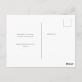 Aankondiging van waterverf Cat New Home Moving Briefkaart (Achterkant)