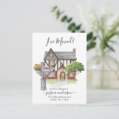 Aankondiging van waterverf Home Moving I-verplaats (Staand voorkant)