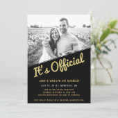 Aankondiging van weglopen en uitnodiging voor rece (Staand voorkant)