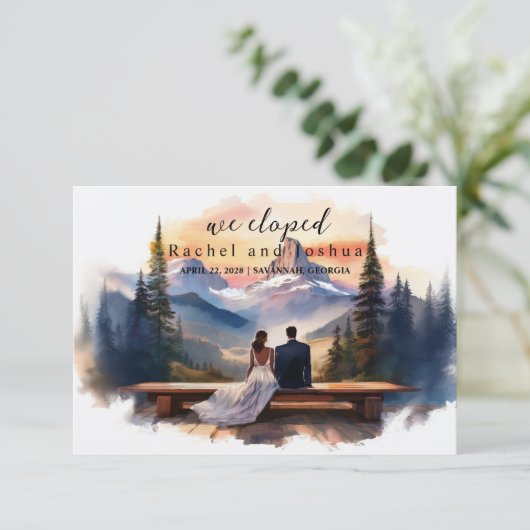 Aankondiging van weglopers Huwelijksaankondiging S (Staand voorkant)