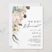 Aankondiging van White Floral Elopement (Voorkant)
