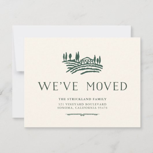 Aankondiging van wijnverplaatsing (Voorkant)