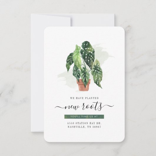 Aankondiging van wijziging van adreswijziging (Voorkant)