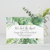 Aankondiging van wilde tropische palmlozing (Staand voorkant)