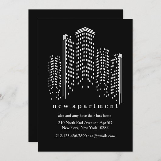 Aankondiging van woonplaatsverplaatsing (Voorkant / Achterkant)