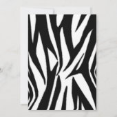 Aankondiging van Zebra Print & Roze Afstuderen fot (Achterkant)