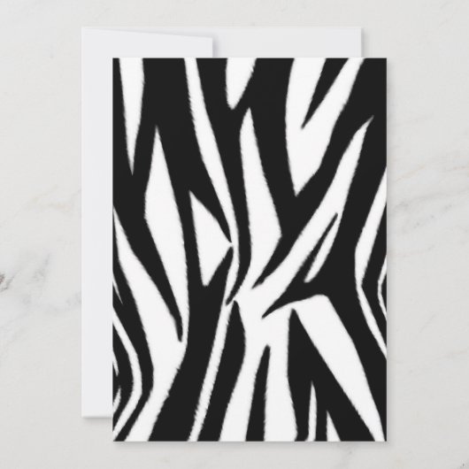 Aankondiging van Zebra Print & Roze Afstuderen fot (Achterkant)