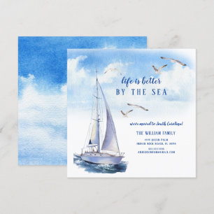 Aankondiging van zeezeilboot