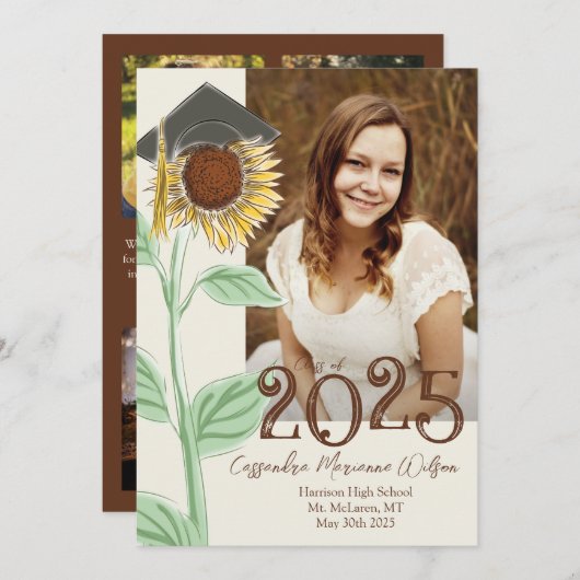 Aankondiging van zonnebloempitten met Pet-land (Voorkant / Achterkant)