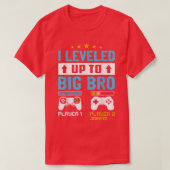 Aankondiging van zwangerschap bij grote vrouwen t-shirt (Design voorkant)