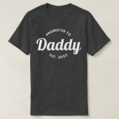 Aankondiging van zwangerschap bij pappie t-shirt (Design voorkant)