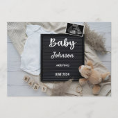 Aankondiging van zwangerschap | Elegante briefkaar (Voorkant)