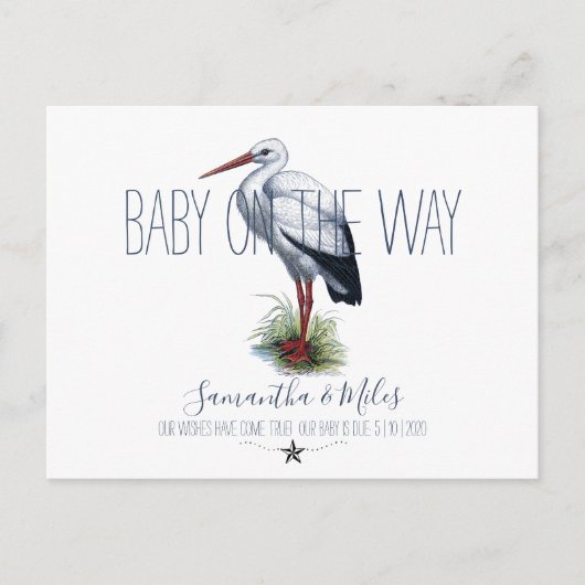 Aankondiging van zwangerschap in de winkel (Voorkant)