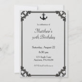 Aankondiging van zwarte bat Anchor Aangepaste verj (Voorkant)