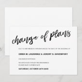 Aankondiging verandering trouwdatum (Voorkant / Achterkant)