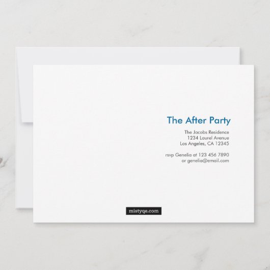 Aankondiging verbonden foto-Afstuderen (Achterkant)