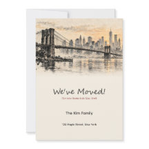 Aankondiging verhuis naar New York met inktwastech