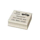 Aankondiging verhuis van vrachtwagen rubberstempel (Stempel)