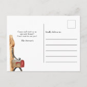 Aankondiging verhuisd mailbox aquarel (Achterkant)