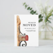 Aankondiging verhuisd mailbox aquarel (Staand voorkant)