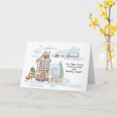 Aankondiging Verhuisd Schattig Kerst Waterverf (Gele Bloem)