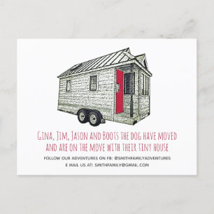 Aankondiging verhuizen tiny house
